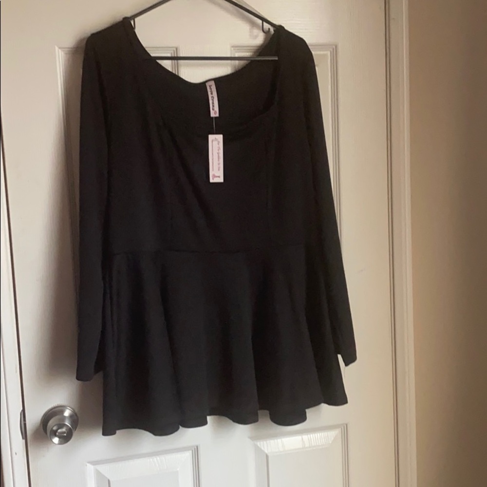 Plus size peplum top 3x